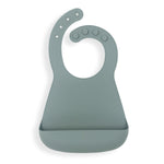 Silicone Bib - Faded Jade