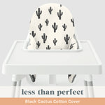 Less Than Perfect: Black Cactus Cushion Cover