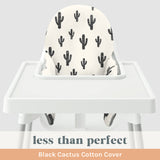 Less Than Perfect: Black Cactus Cushion Cover