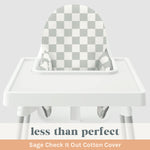 Less Than Perfect: Sage Check It Out Cushion Cover