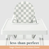 Less Than Perfect: Sage Check It Out Cushion Cover