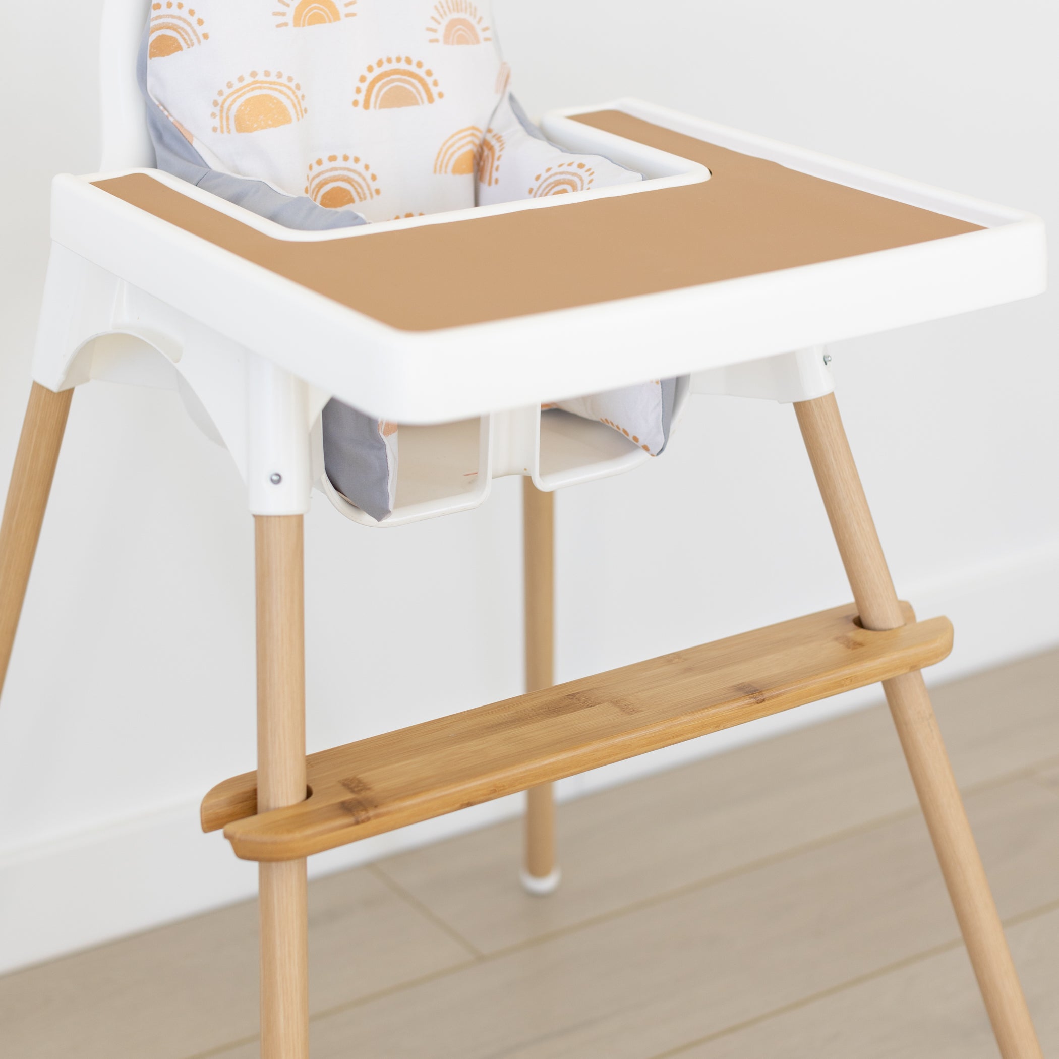 High Chair Footrest, Natural Bamboo Wooden Footrest Compatible with IKEA  Antilop High Chairs Accessories, Adjustable HighChair Foot Rest